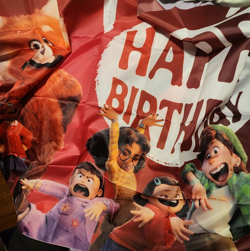 Disney Pixar Turning Red Panda Birthday Party Supplies Huge Set Tableware Decor - Picture 7 of 8